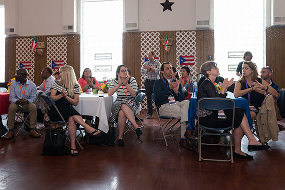 Lunch and Conversation at the San Lorenzo Social Club with neighborhood leaders and entrepreneurs