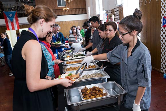 Lunch and Conversation at the San Lorenzo Social Club with neighborhood leaders and entrepreneurs