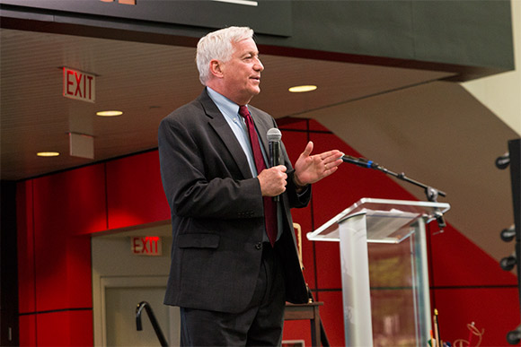 Walter Isaacson, President/CEO of the Aspen Institute at the Rock Hall reception