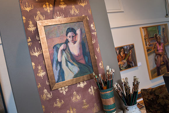 Portrait artist Tricia Kaman's Murray Hill Galleries studio