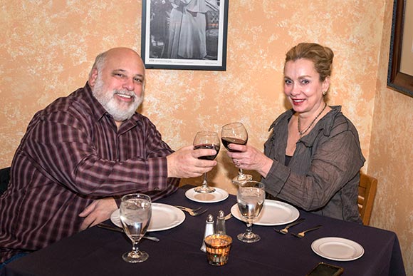 Patrons enjoying an evening at Valerio’s Ristorante