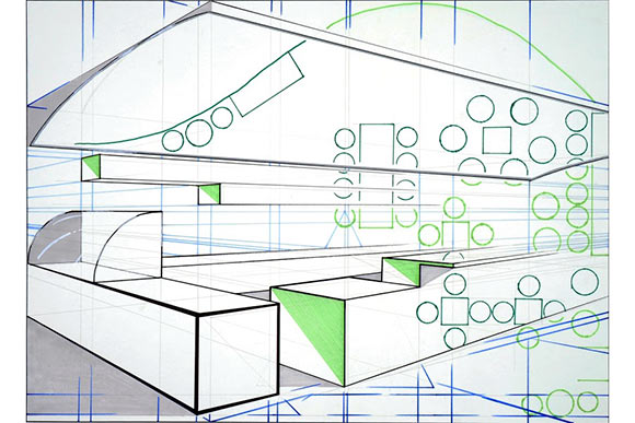 <span class="content-image-text">Matthew Welage - drawing of the Starbucks on Euclid Ave</span>