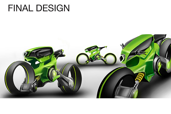 Design for Cleveland Cyclewerks by CIA student Mazher Udaipurwala