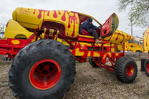 One of the vehicles in Tim Willis's fierce metal empire
