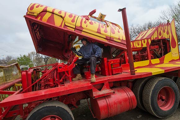 Tim Willis at the wheel