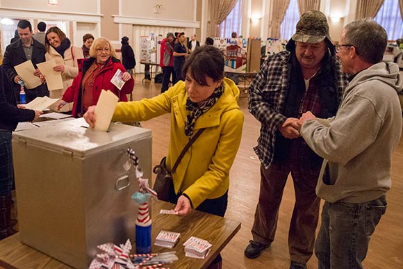 Ballot Box project voting at the Slovenian Workmen's Home