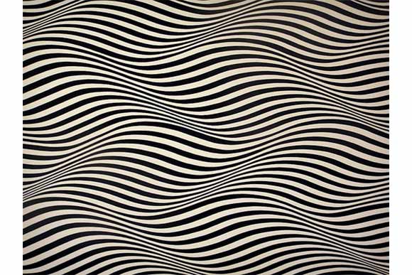 Op Art  piece by CIA class of 1954 graduate Julian Stanczak