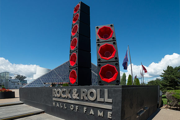 Class of 2006 alum Mark Reigelman's Rock Box installation at the Rock and Roll Hall of Fame