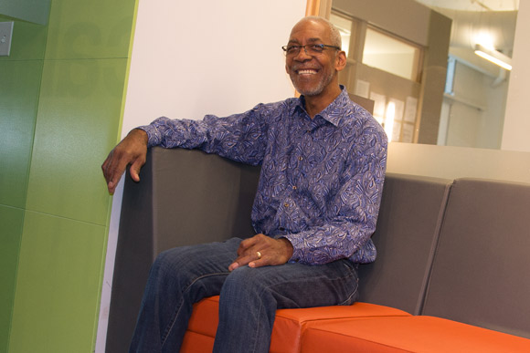 Broderick Johnson, volunteer in the Friend to Friend Community Re-Entry Program at Lutheran Metropolitan Ministries