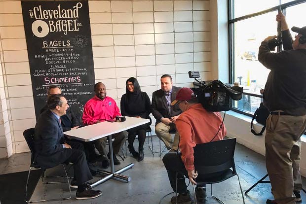 Kickin’ It With Kenny segment for Chain Reaction at Cleveland Bagel