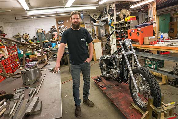 <span class="content-image-text">Alex Rindskopf owner of Strange Cycle</span>