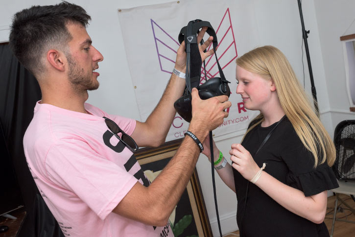 The VR experience at WMCF