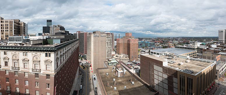 <span class="content-image-text">City views from the Cleveland Athletic Club building</span>