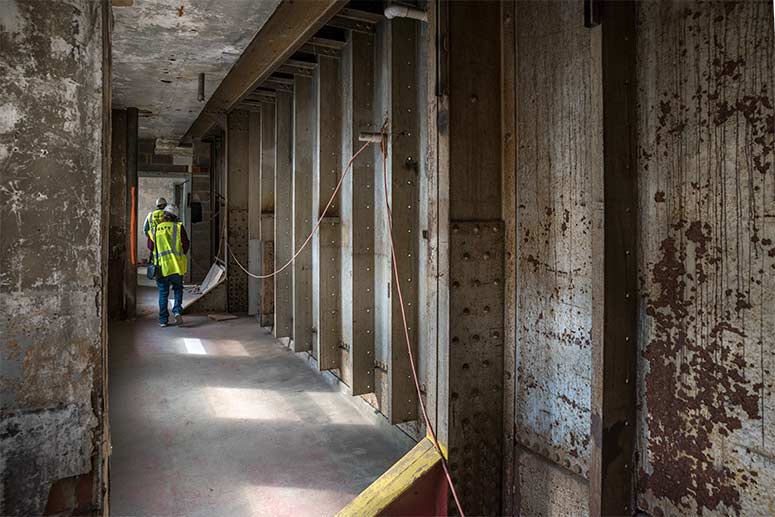 Below the swimming pool on the 11th floor