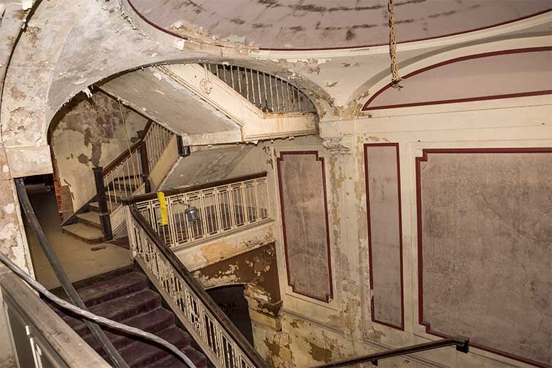 Stairway to the conference room