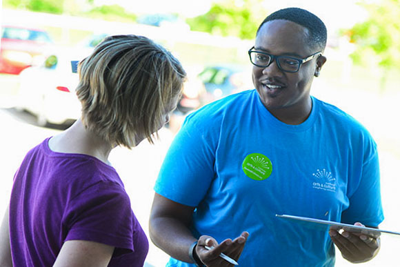 CAC street team at North Union Farmer’s Market, Chagrin Falls