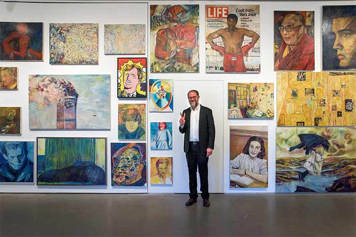 Keith Mayerson and his My American Dream exhibit at MOCA