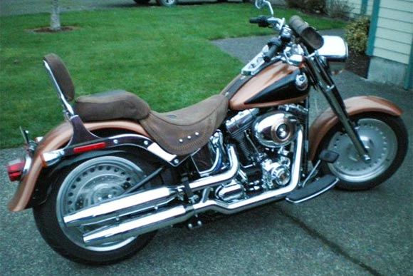 Custom seat in crazy horse brown