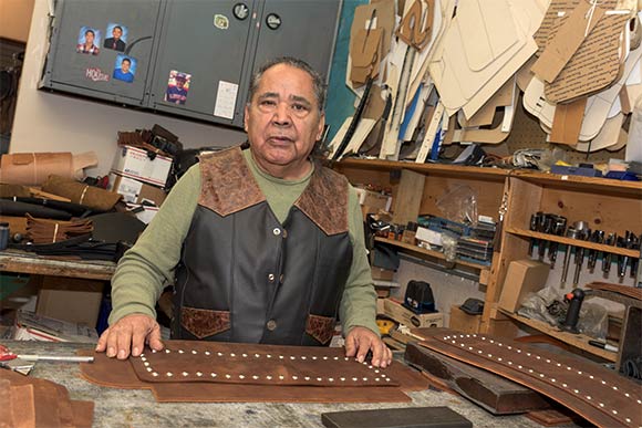 <span class="content-image-text">Chuck Perez of TRD Leather</span>