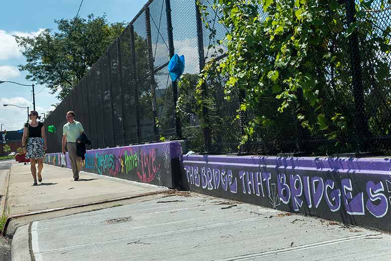 E. 22nd St. bridge - Bridge that Bridges project in the Campus District