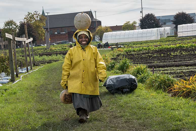 Ohio City Farm’s workers from The Refugee Empowerment Agricultural Program