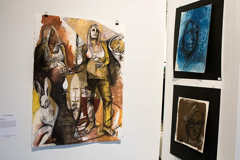 Work by artist Sarah Curry at Heights Arts