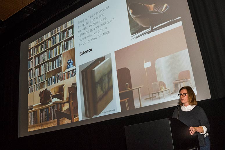 Sue Wadden presenting Sherwin-Williams ColorMix