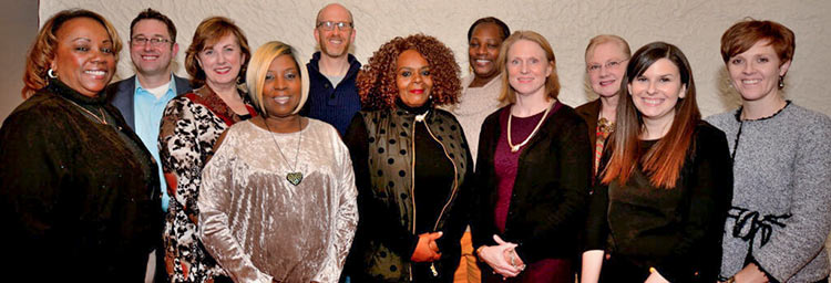 <span class="content-image-text">Current board members and alumnae of the Hitchcock Center for Women</span>