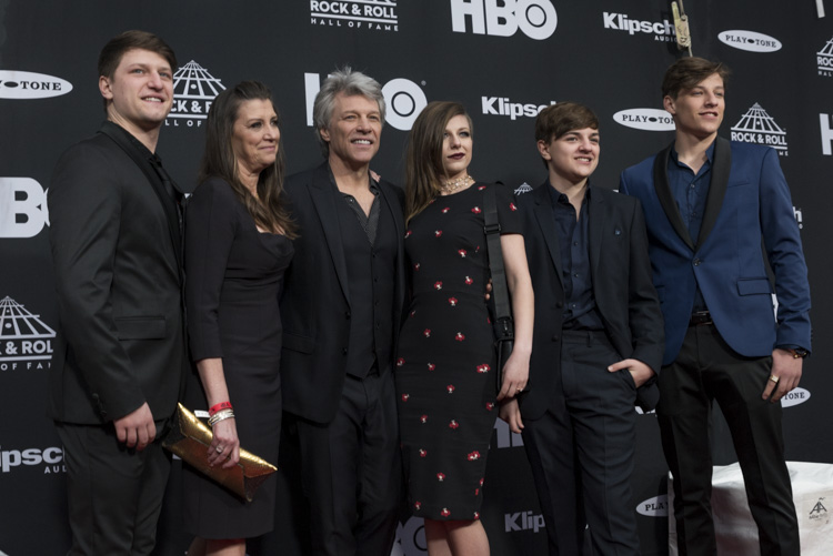 <span class="content-image-text">Jon Bon Jovi and family on the red carpet</span>