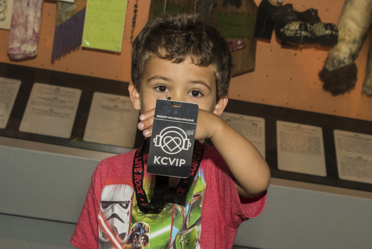 John Goehrke with his KultureCity VIP card included in the sensory inclusive program bag