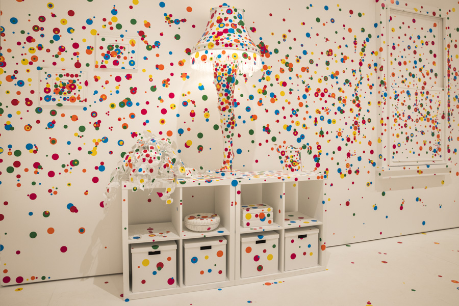 A Christmas Story lamp in The  Obliteration  Room
