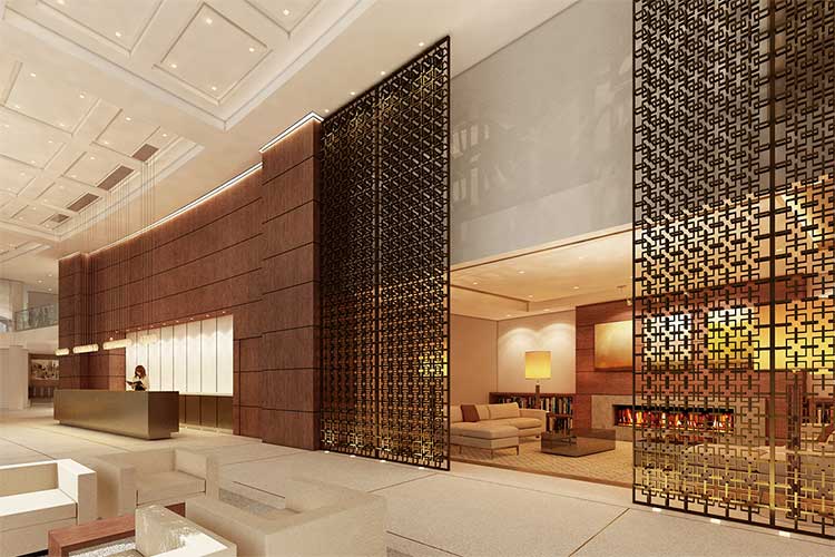 Lobby- Lounge with local artist iron work