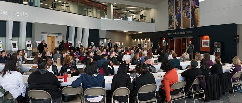 <span class="content-image-text">World Cafe - Facilitated discussion about action steps and community needs</span>