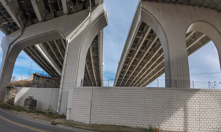 <span class="content-image-text">Beneath the Inner Belt Bridge on Canal Rd.</span>