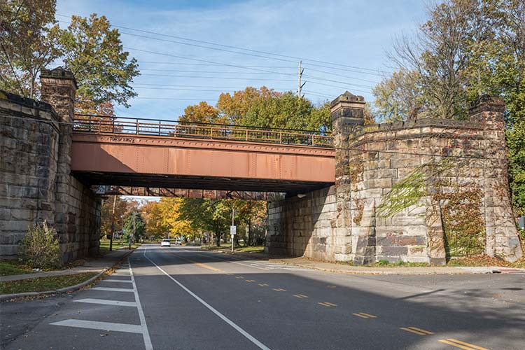 <span class="content-image-text">Underpass on West Blvd.</span>