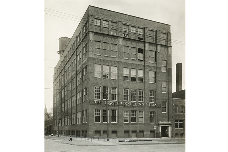 1920 photo of the Keeetch Knitting bldg. now the Empire Improvement Building