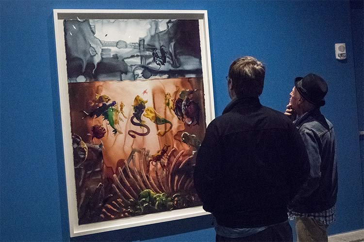 Opening night of Alexis Rockman: The Great Lakes Cycle exhibition at MOCA