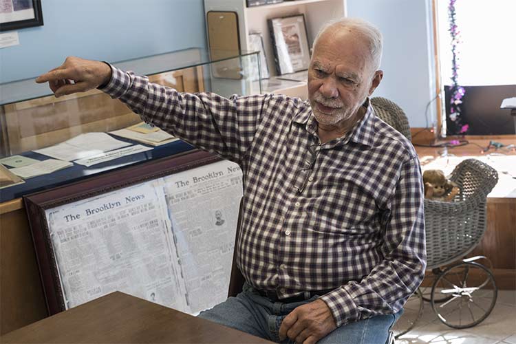Michael Loizos at the Historical Society of Old Brooklyn
