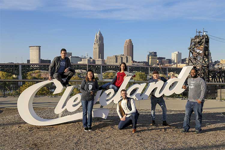 "Fresh Teachers" A Photo exhibit by Bivens Photography. Teachers and principals from MC2 Stem High School modeling Fall/Winter line as a tribute to Cleveland teachers