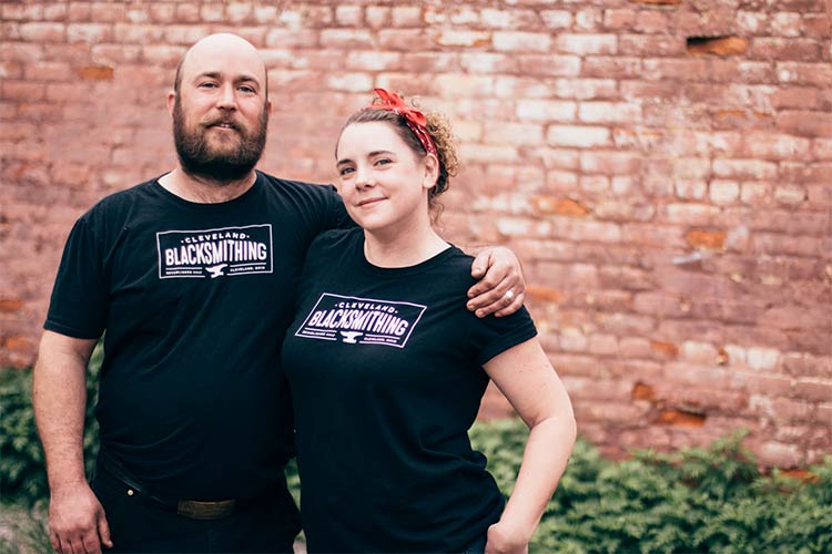 Gavin and Brooke Lehman of Cleveland Blacksmithing, LLC