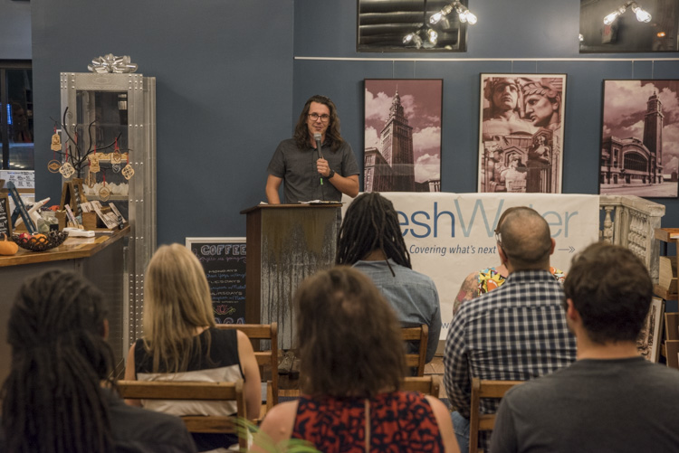 MC Old Brooklyn resident and comedian Mike Strenk