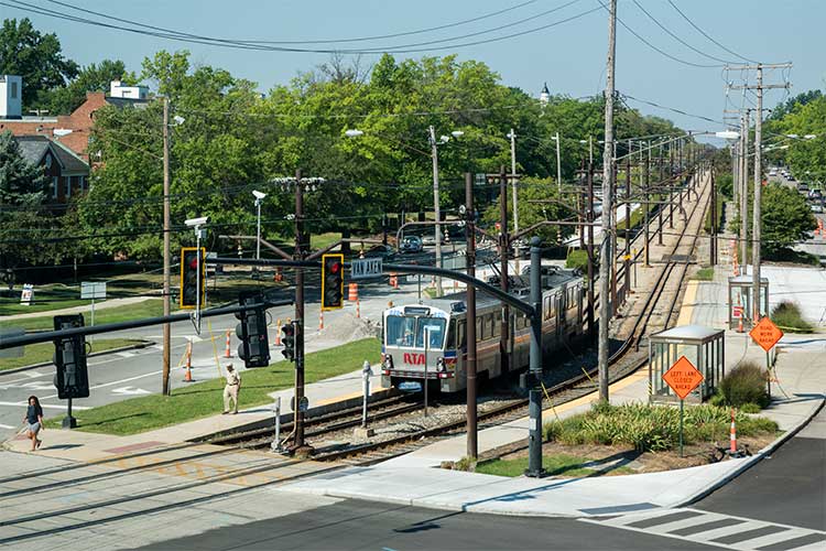 View of Shaker Hts from the Upstairs at Van Aken apartments