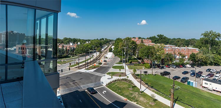 <span class="content-image-text">View of Shaker Hts from the Upstairs at Van Aken apartments</span>