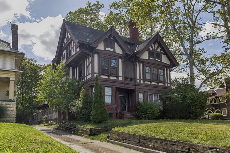 The Rockefeller-Rudd house in East Cleveland today.