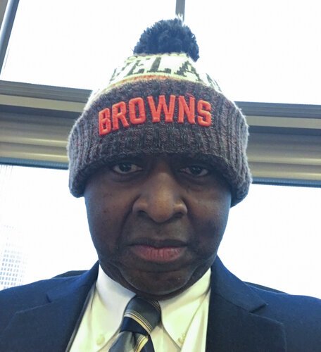 <span class="content-image-text">As winter settles in, the go-to gift for Felton Thomas Jr. is a Browns knit hat.</span>