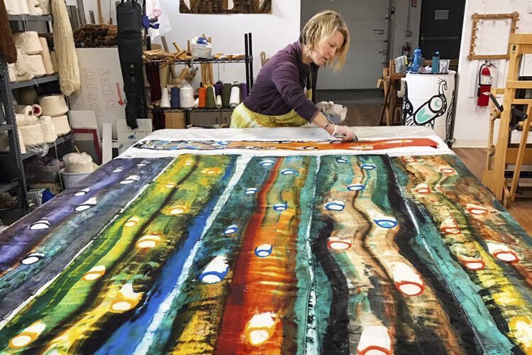 Cindy Barber likes to give gift certificates for experiences in Waterloo, like an art workshop at Praxis Fiber.