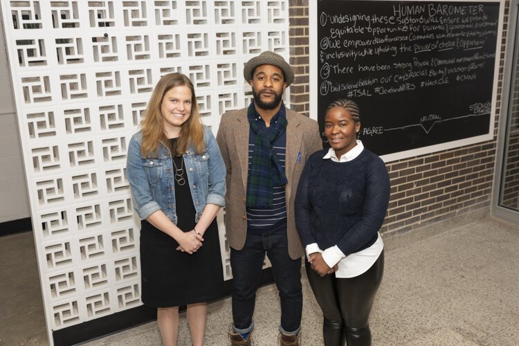 Maura Garven, Mordecai Cargill and Evelyn Burnett of ThirdSpace Action Lab