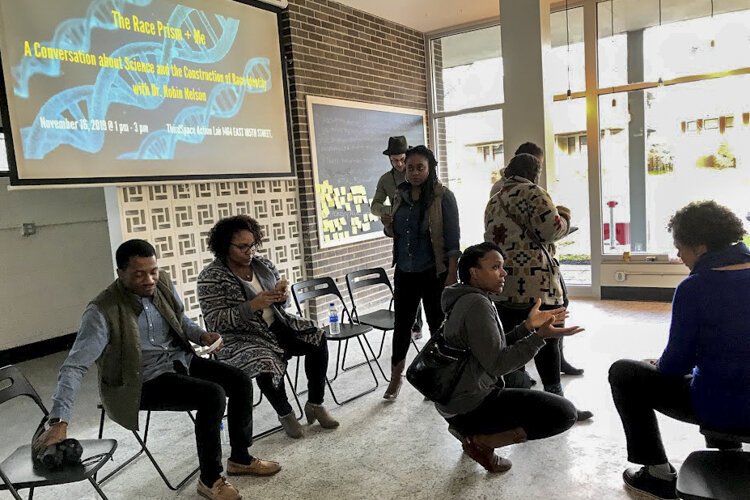 A November panel discussion on racism wraps up at ThirdSpace Action Lab in Glenville.