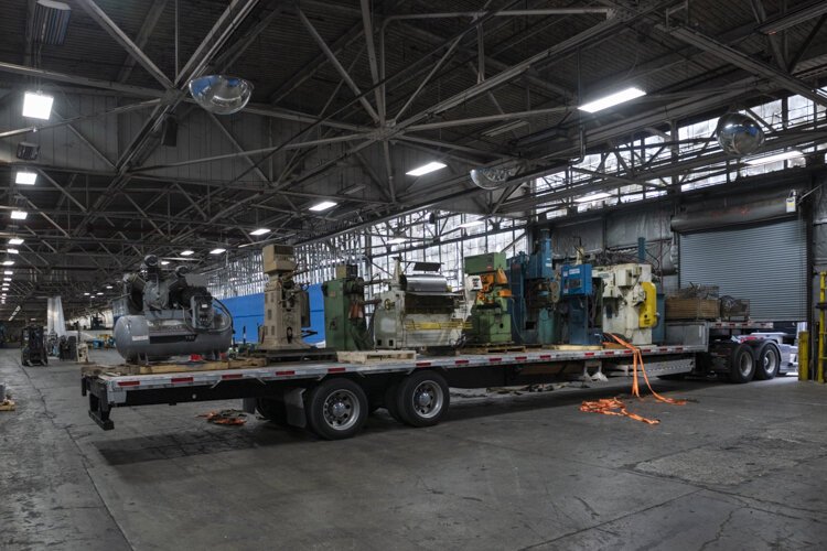 The loading dock at HGR Industrial Surplus
