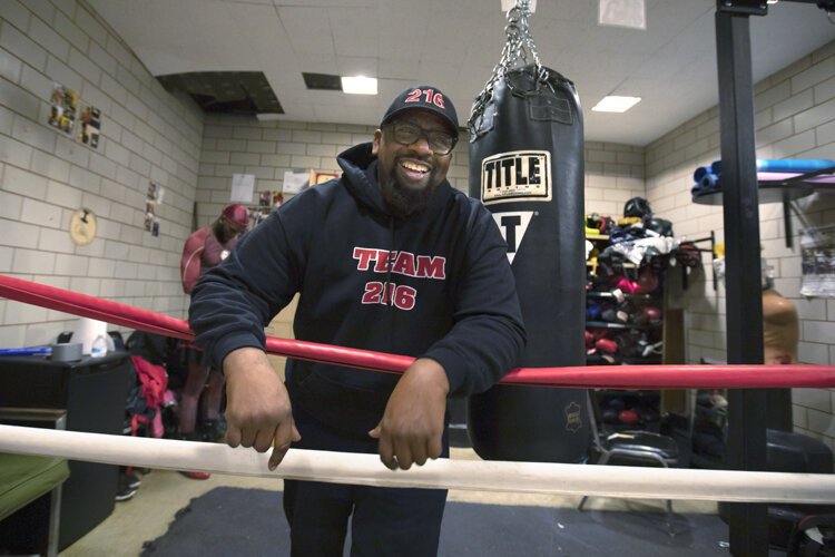 <span class="content-image-text">Coach Fred Wilson at the team's gym at the Fairfax Recreation Center.</span>